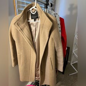 J. Crew Women's Camel/Tan Wool-Blend Pea Coat